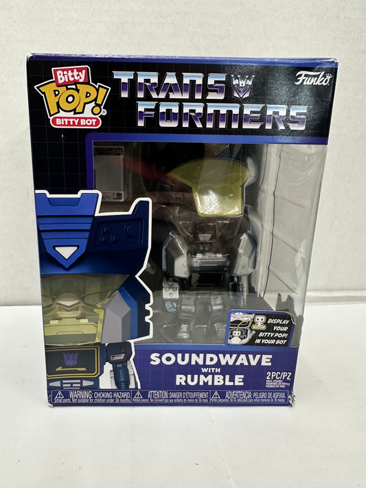 FUNKO Bitty POP! Bots Soundwave With Rumble Transformers Vinyl Figure