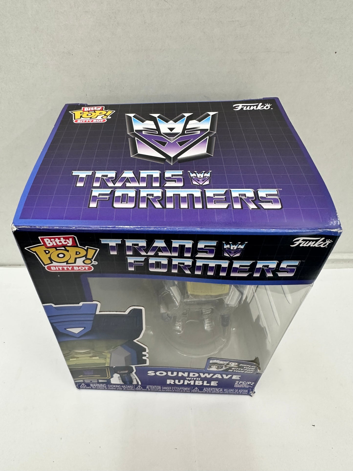 FUNKO Bitty POP! Bots Soundwave With Rumble Transformers Vinyl Figure
