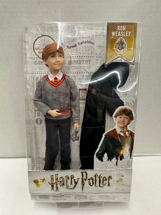 Harry Potter Ron Weasley Doll Hogwarts Wizarding World Mattel Box Damage