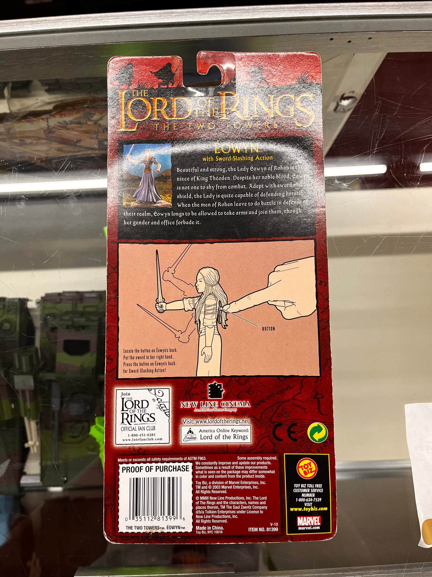 The Lord of the Rings Eowyn The Two Towers 6" Action Figure 2003 ToyBiz New