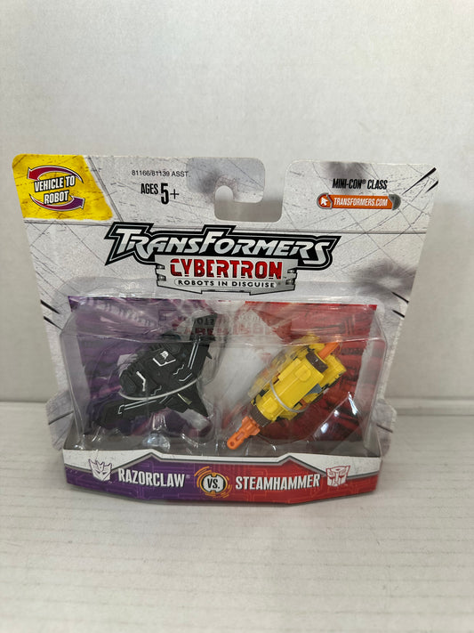 Hasbro Transformers Cybertron Razorclaw Vs Steamhammer Action Figure