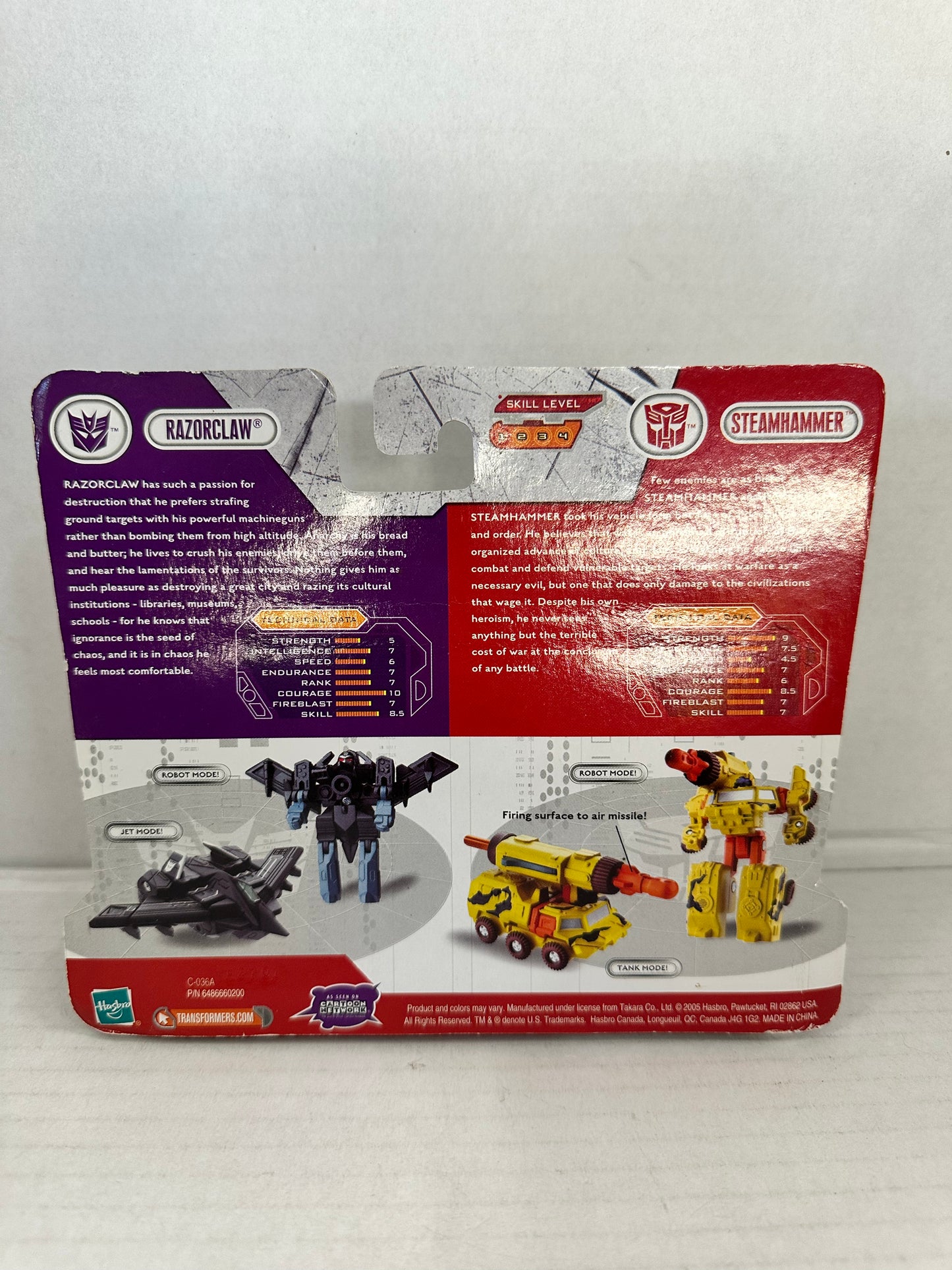 Hasbro Transformers Cybertron Razorclaw Vs Steamhammer Action Figure