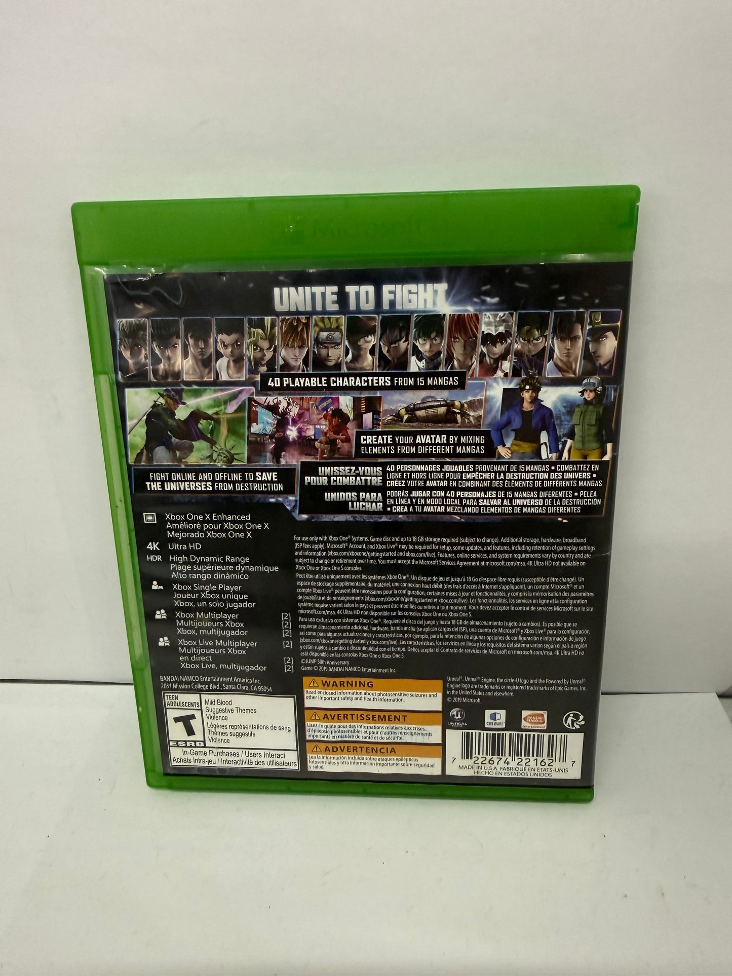 Jump Force (Microsoft Xbox One, 2019) Untested