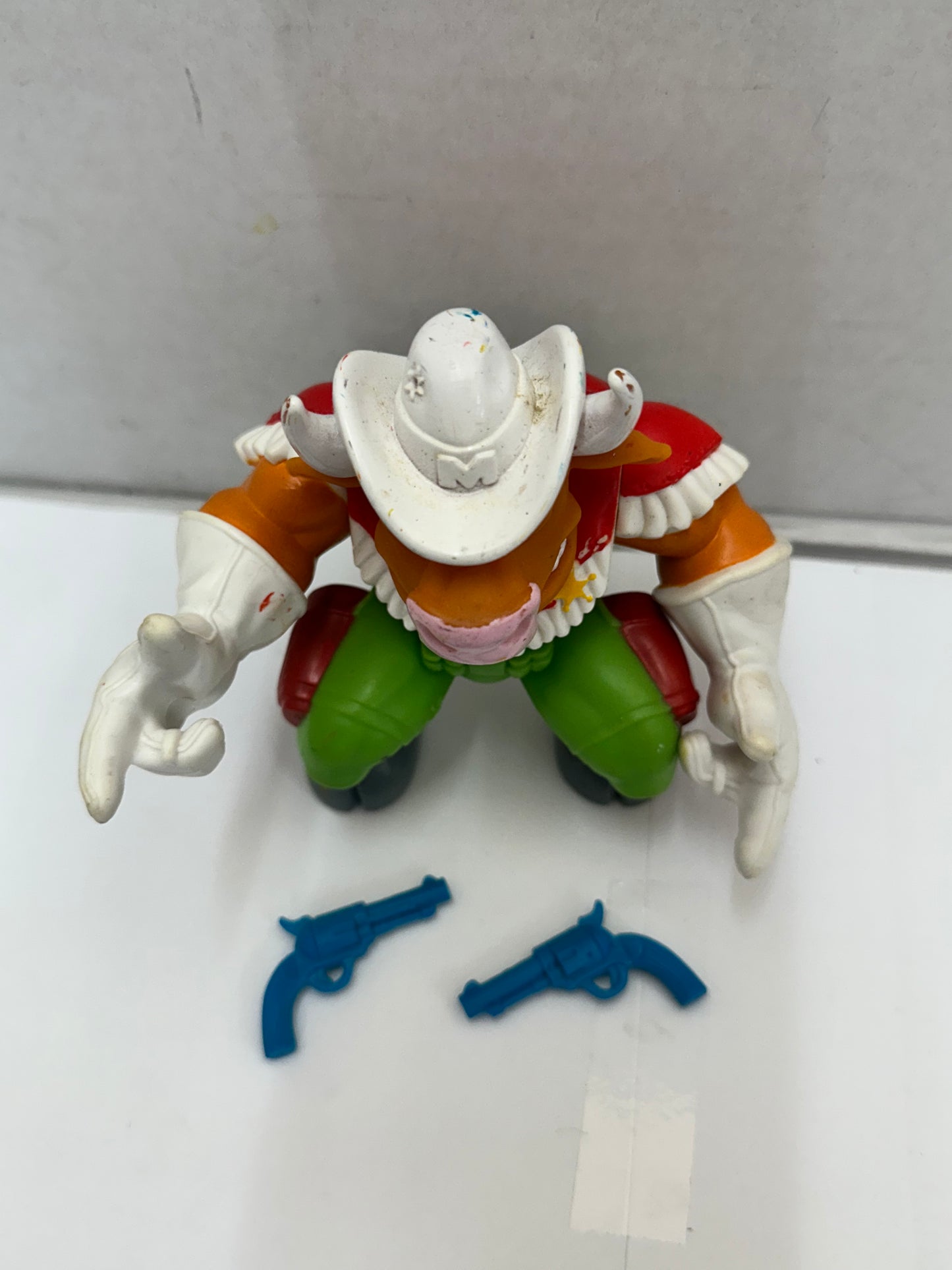 Vintage Moo Montana Hasbro Cowboys of Moo Mesa 1991 Figure Complete w/ 2 Guns