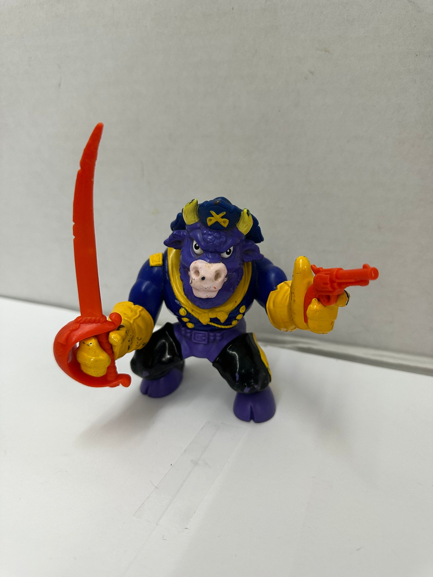 1991 Hasbro Cowboys of Moo Mesa Colonel Cudster with Sword And Gun Complete