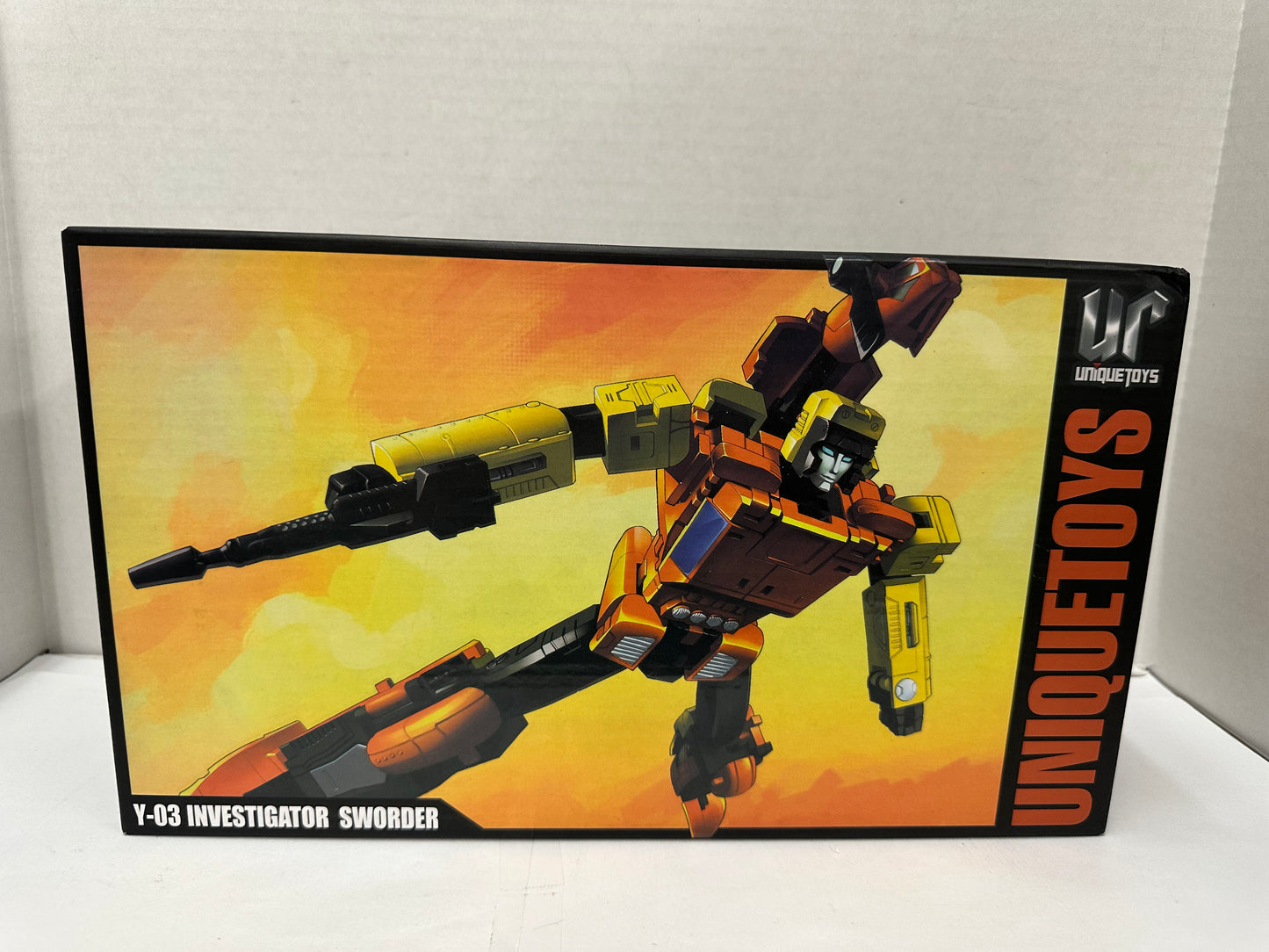 Unique Toys Y-03 Investigator Sworder Action Figure w/ Sword Orange Yellow Black