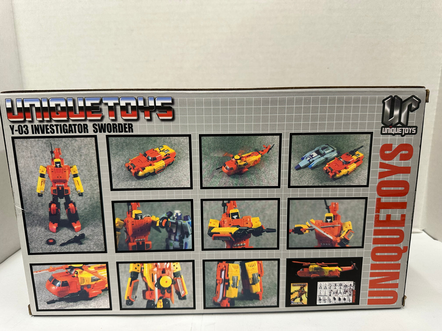 Unique Toys Y-03 Investigator Sworder Action Figure w/ Sword Orange Yellow Black