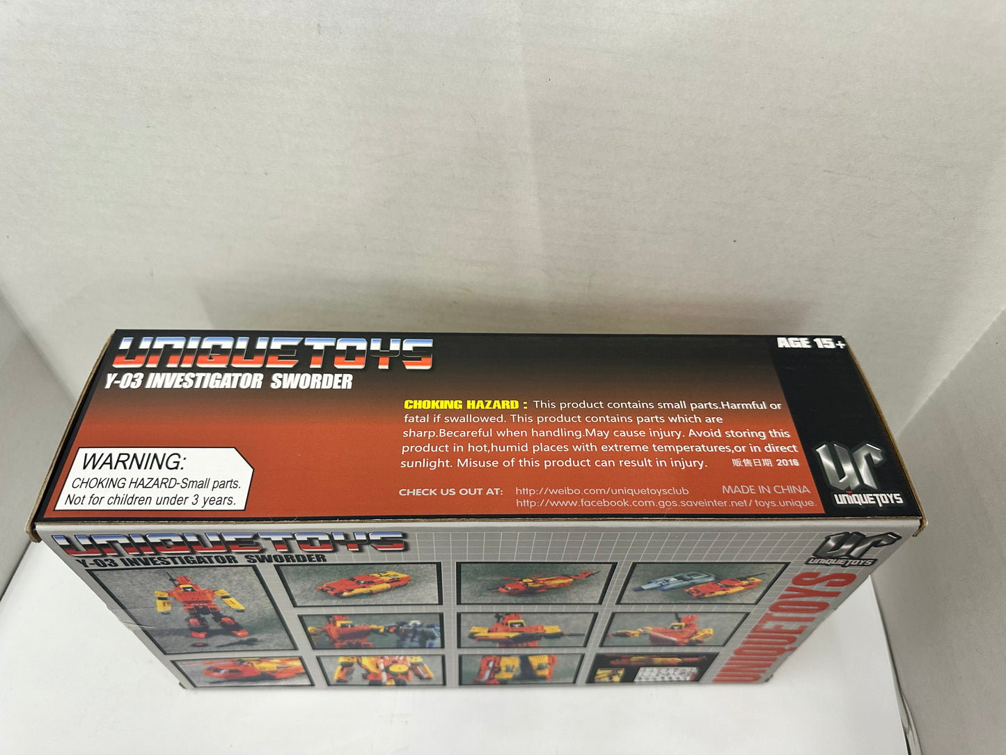 Unique Toys Y-03 Investigator Sworder Action Figure w/ Sword Orange Yellow Black