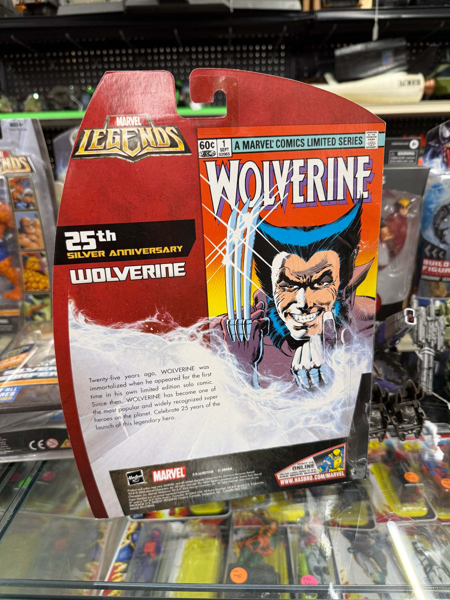 Marvel Legends Wolverine 6" Action Figure 25th Silver Anniversary Exclusive 2006
