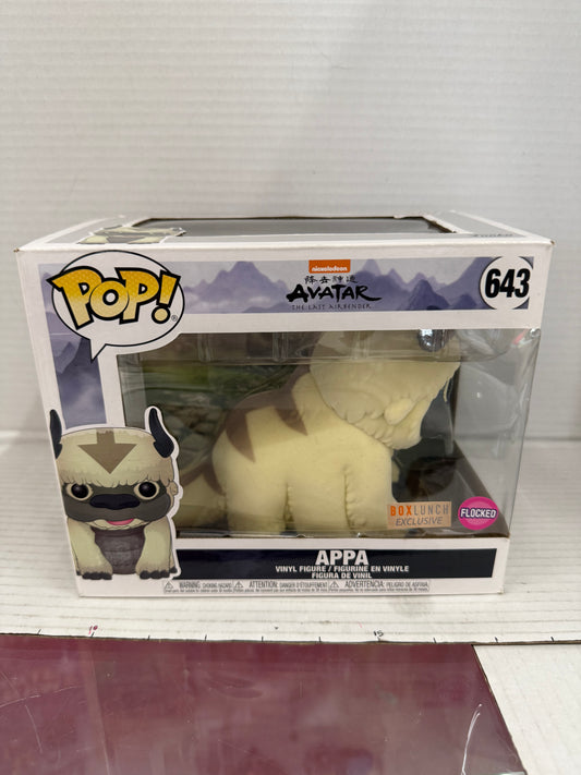 Funko Pop Avatar The Last Airbender APPA #643 Box Lunch EXCLUSIVE FLOCKED