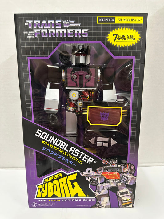 Super7 Transformers Super Cyborg Soundwave Soundblaster