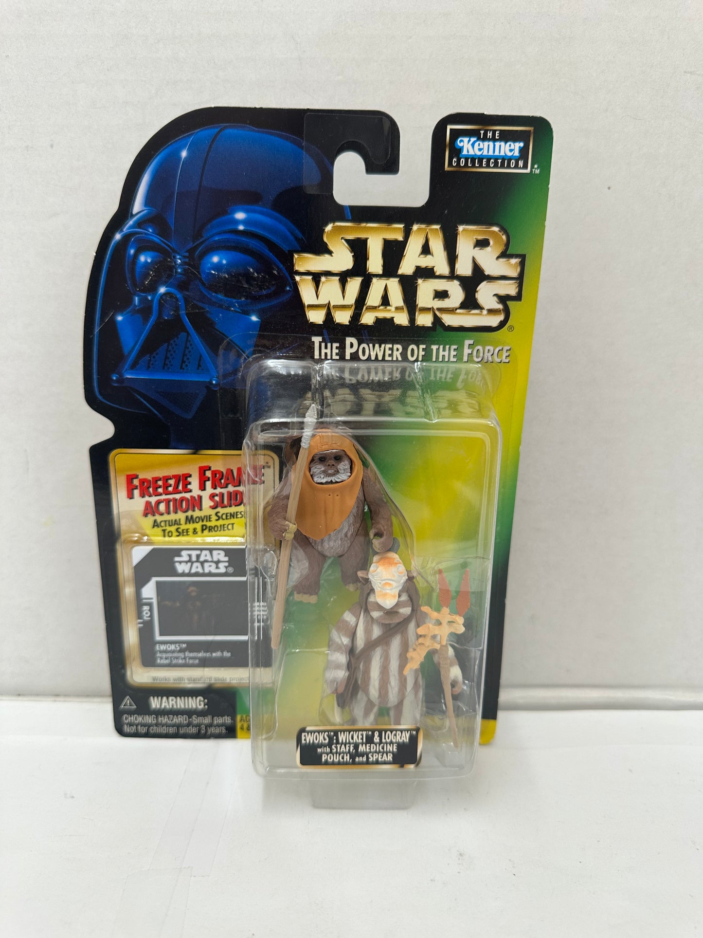Star Wars Power Of The Force Ewoks Wicket Logray Figure Freeze Frame 1997
