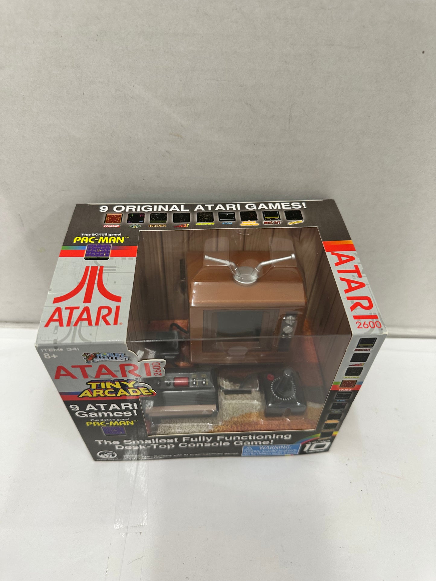 Worlds Smallest Atari 2600 Tiny Arcade Includes 10 Games Mini Pac-Man