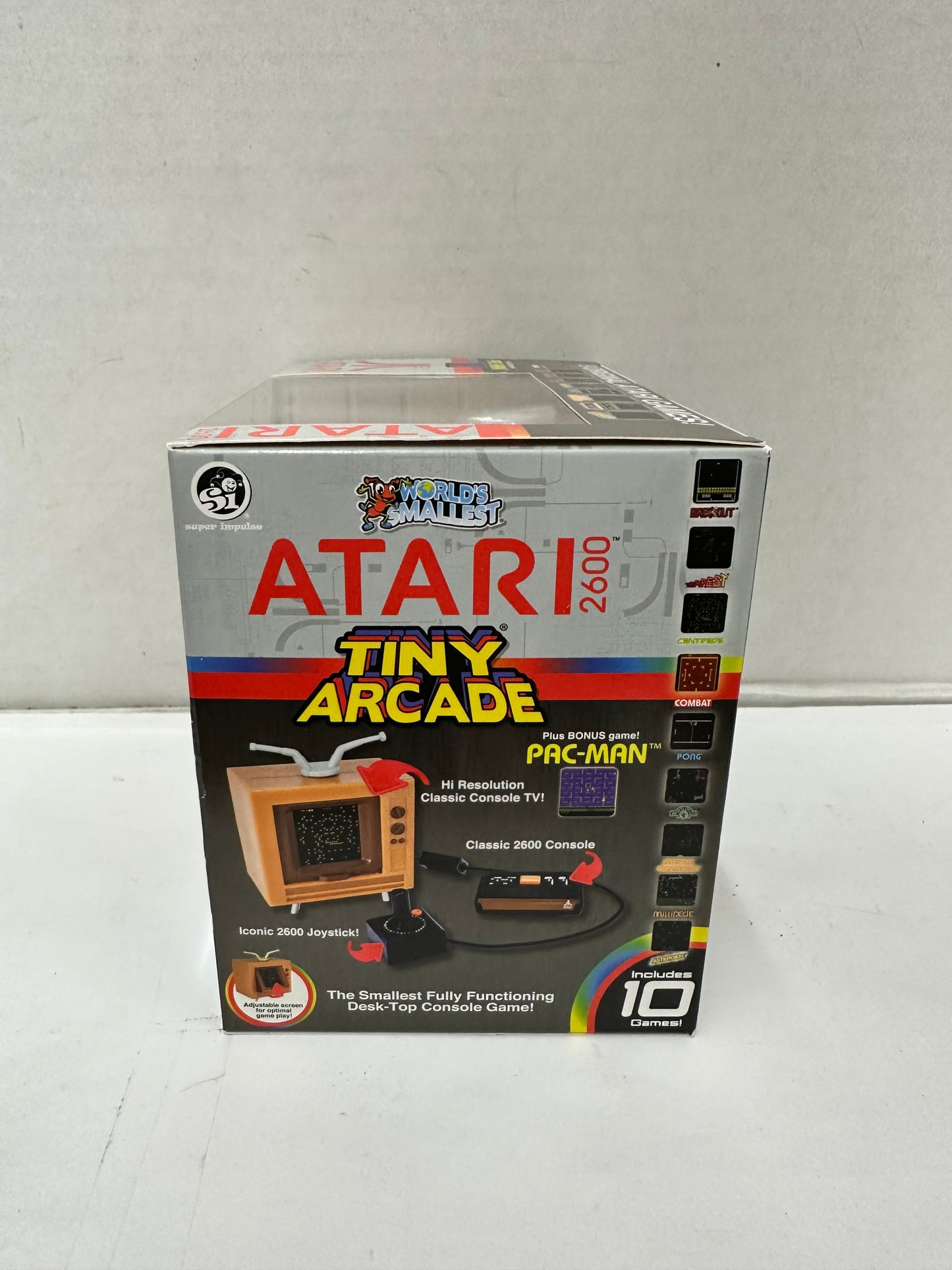 Worlds Smallest Atari 2600 Tiny Arcade Includes 10 Games Mini Pac-Man