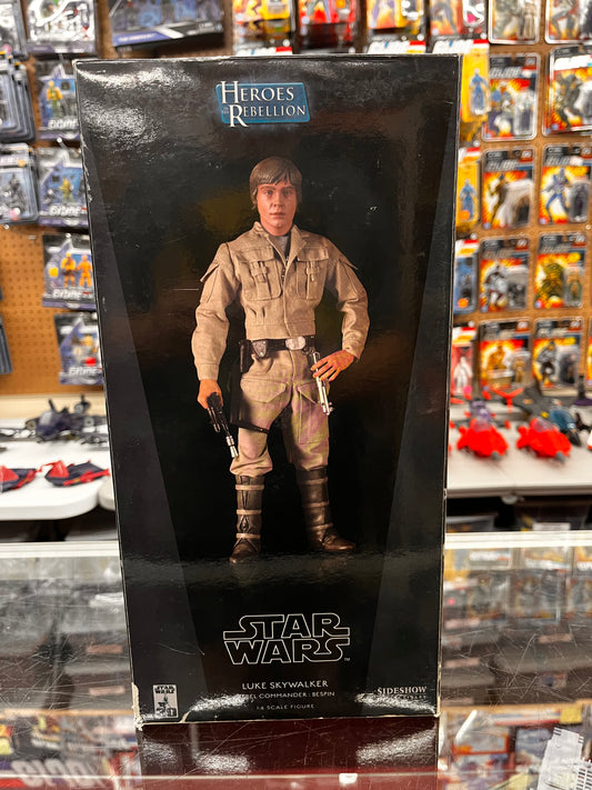 Sideshow Exclusive Star Wars Heroes Of The Rebellion Luke Skywalker Bespin 1/6