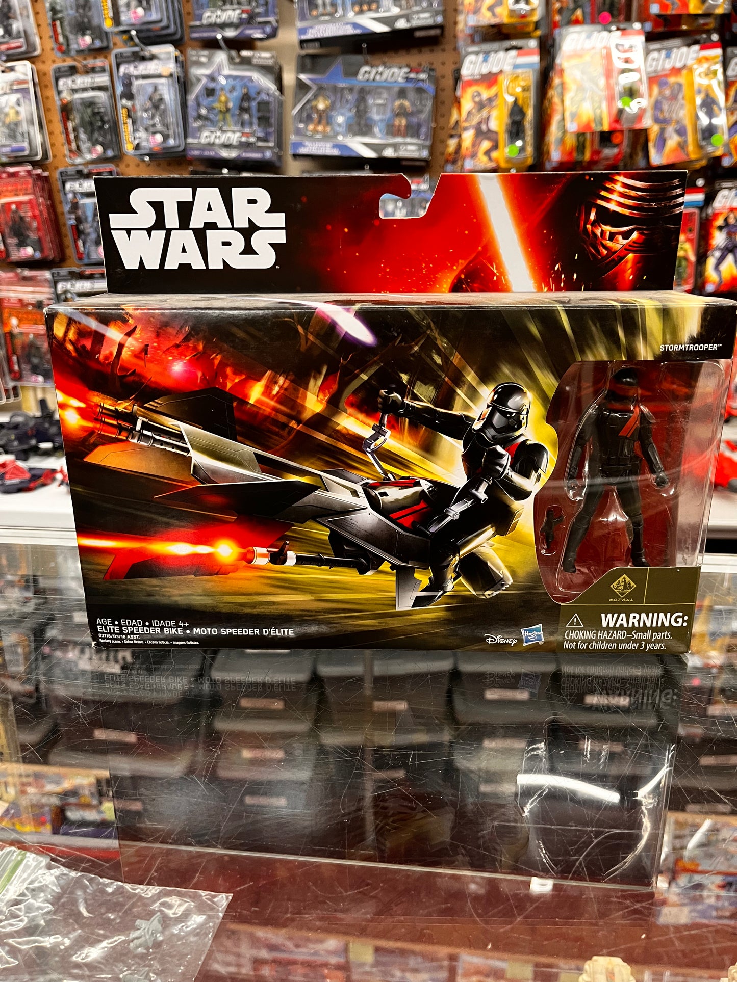 Star Wars "The Force Awakens" Elite Speeder Bike w/ Stormtrooper Figure 2015