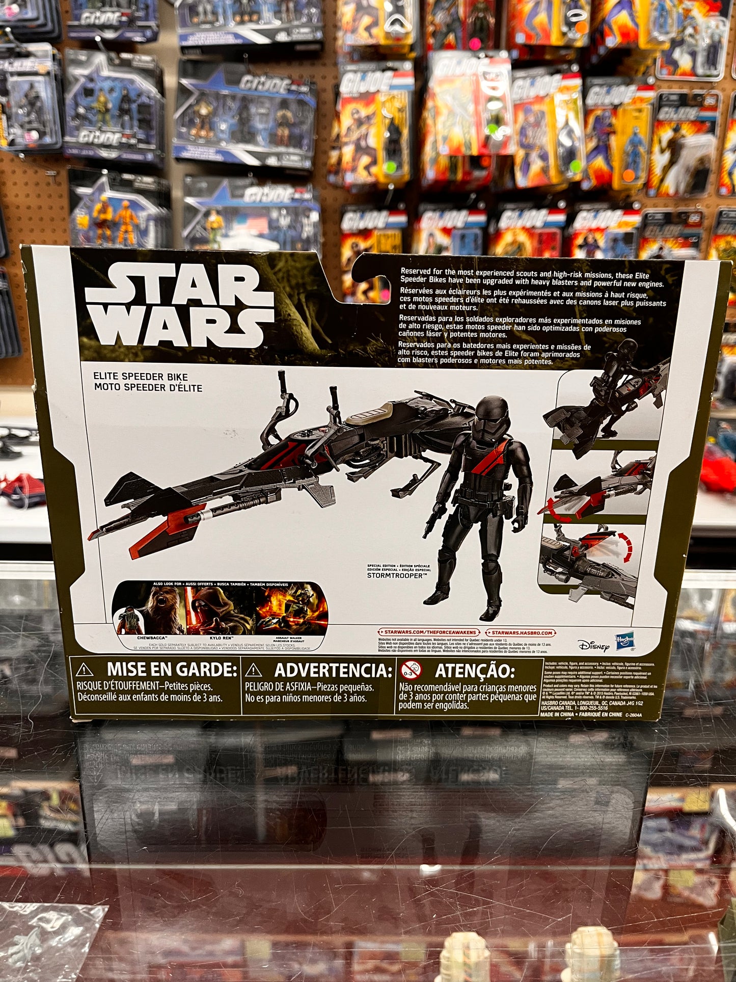 Star Wars "The Force Awakens" Elite Speeder Bike w/ Stormtrooper Figure 2015