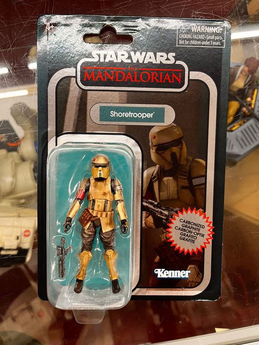 STAR WARS VINTAGE The MANDALORIAN: SHORETROOPER - CARBONIZED 3.75in Kenner
