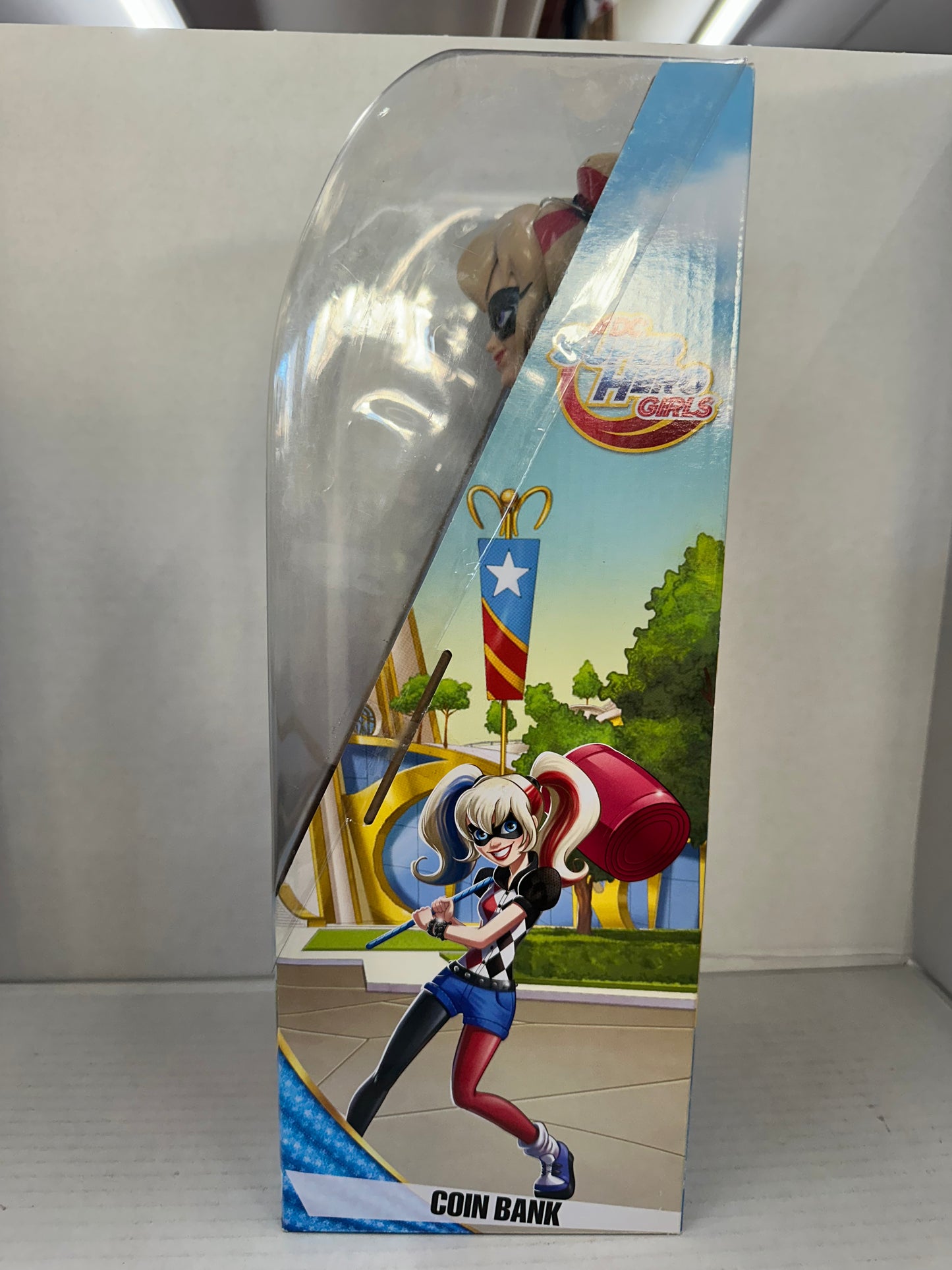DC Super Hero Girls HARLEY QUINN Figure 14" Coin Bank