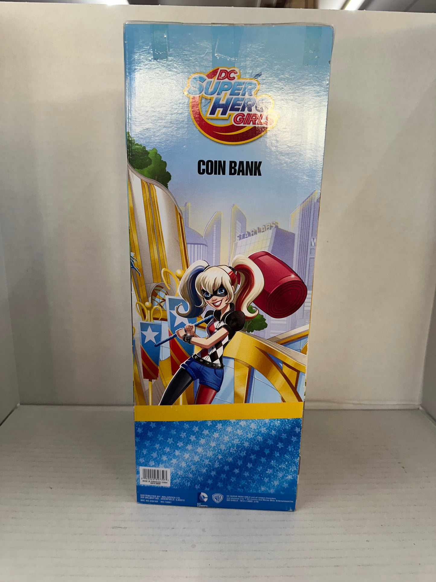 DC Super Hero Girls HARLEY QUINN Figure 14" Coin Bank