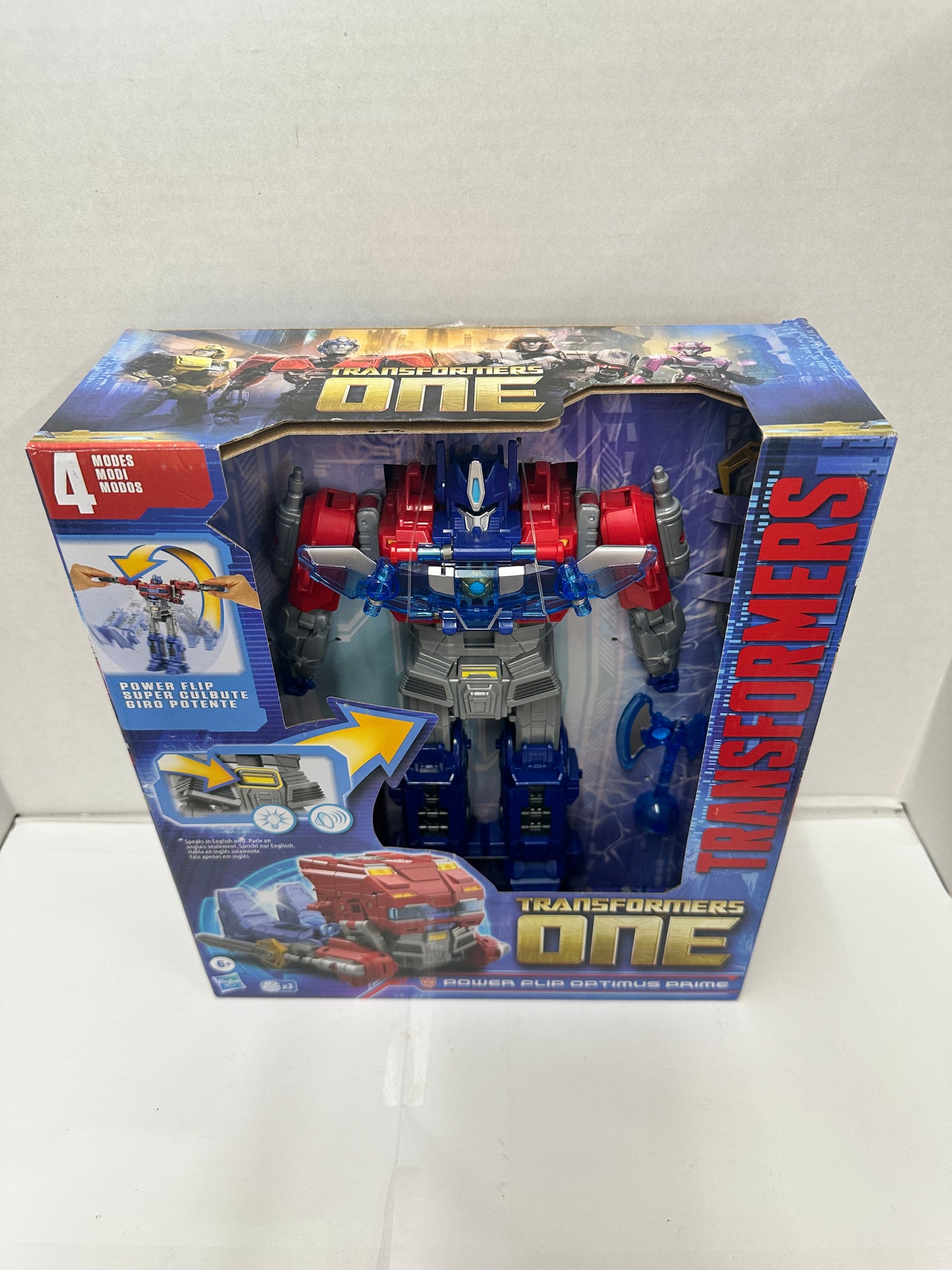 Transformers One Power Flip - Optimus Prime - Action Figure - Open Box