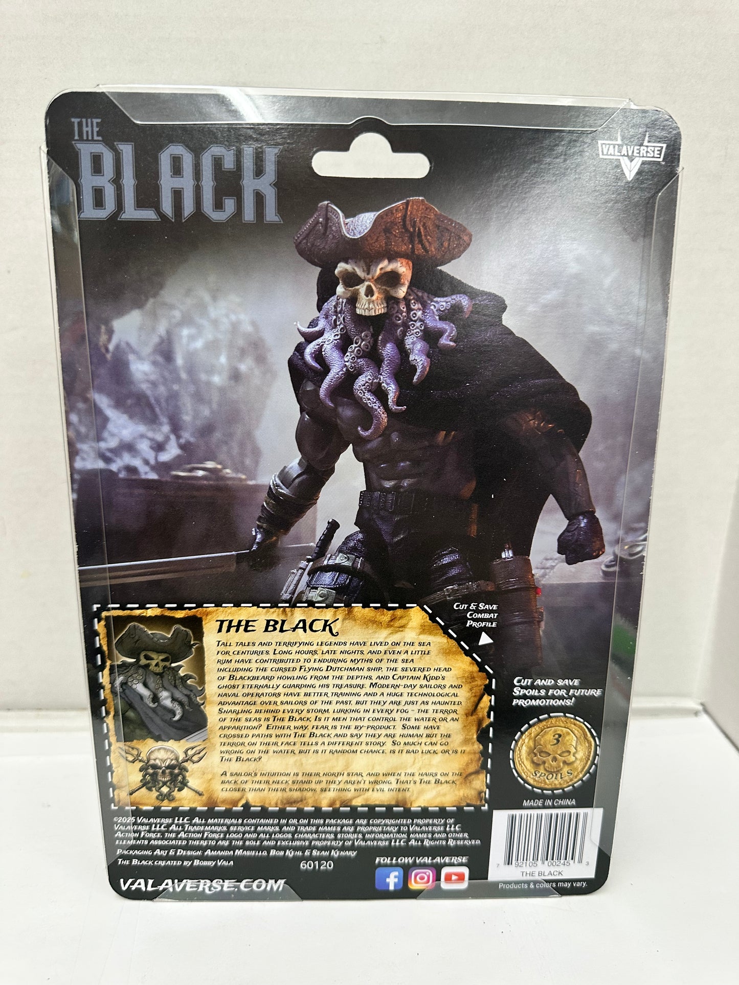 THE BLACK - Zolocon Exclusive Action Figure - VALAVERSE  6" Figure