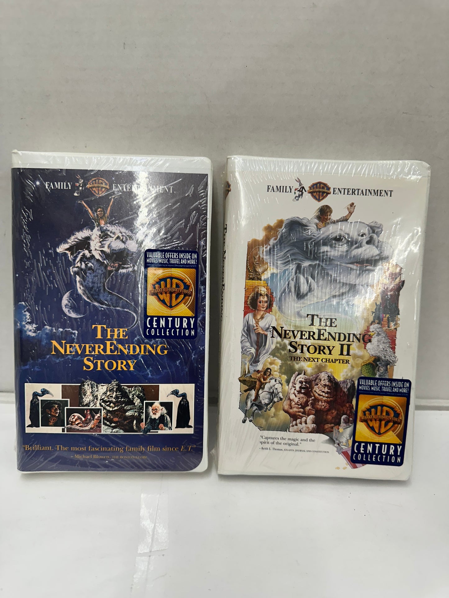 Warner Home Video VHS Lot of 2: The NeverEnding Story I & II Factory Sealed