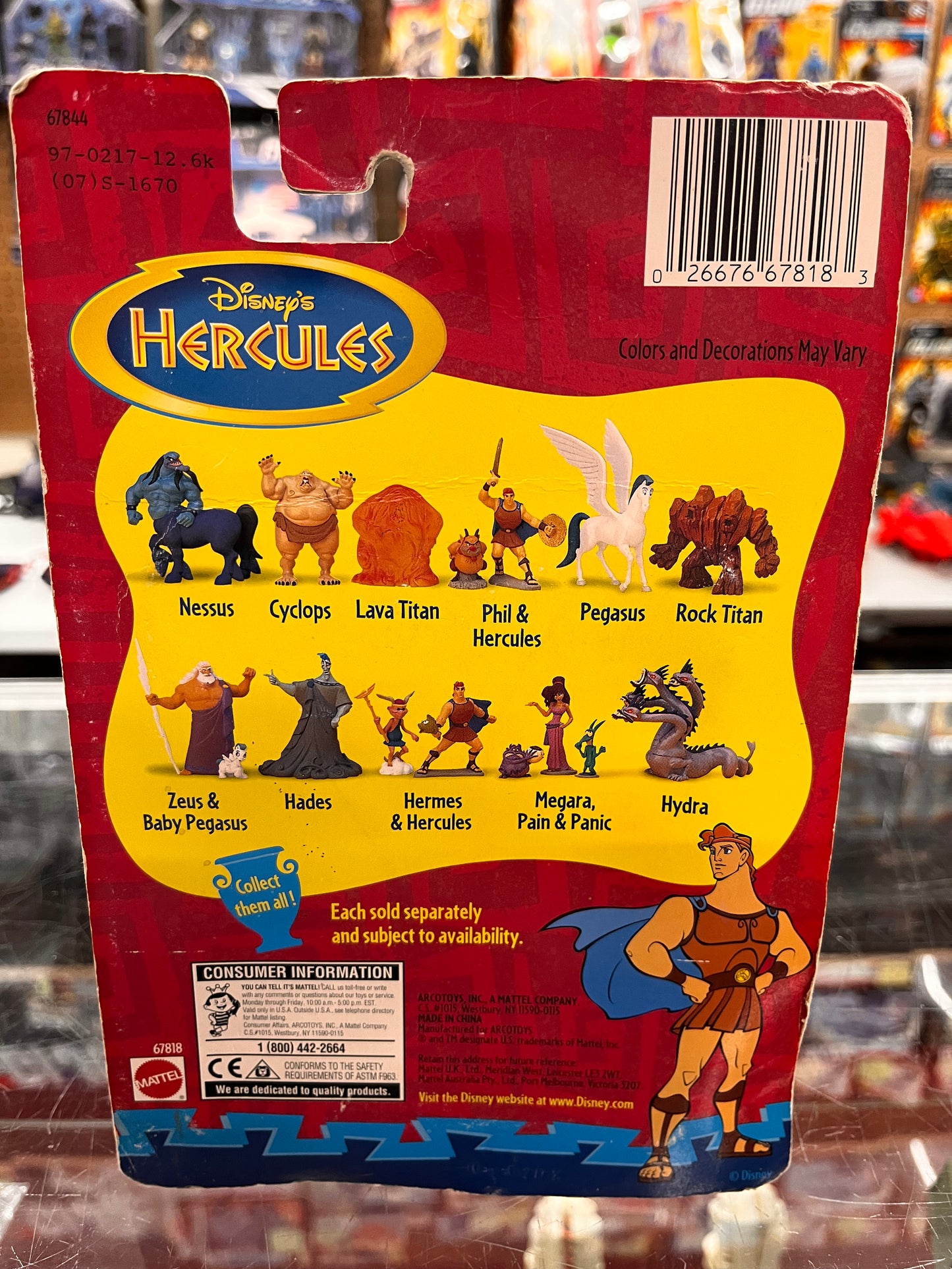 Mattel Disney's Hercules Nessus Action Figure Mattel Toys Brand New