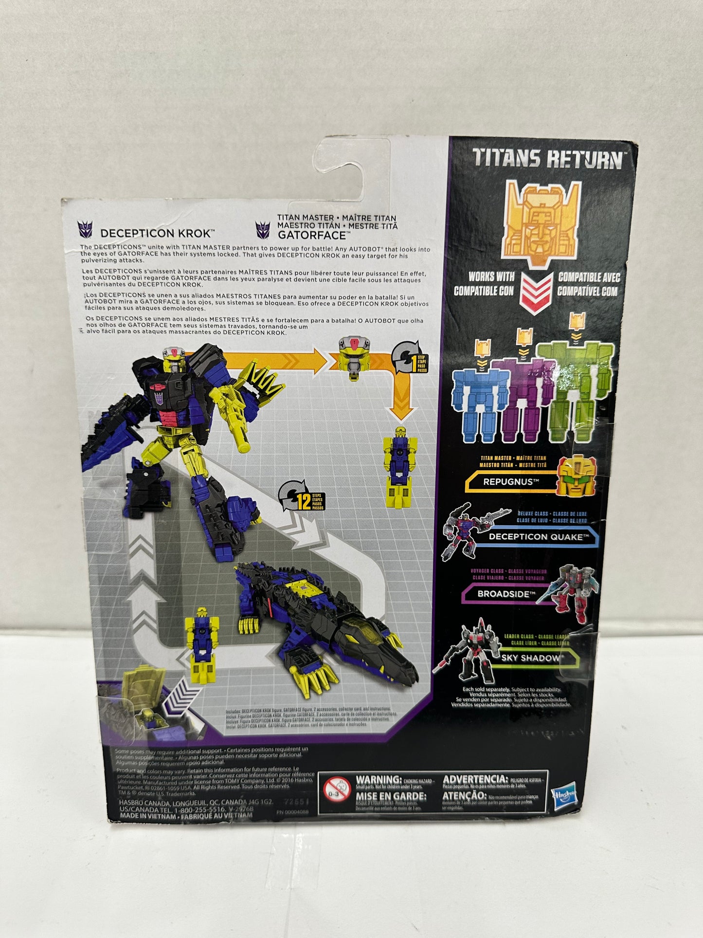 Krok and Gatorface Deluxe Class Transformers Generations Titans Return