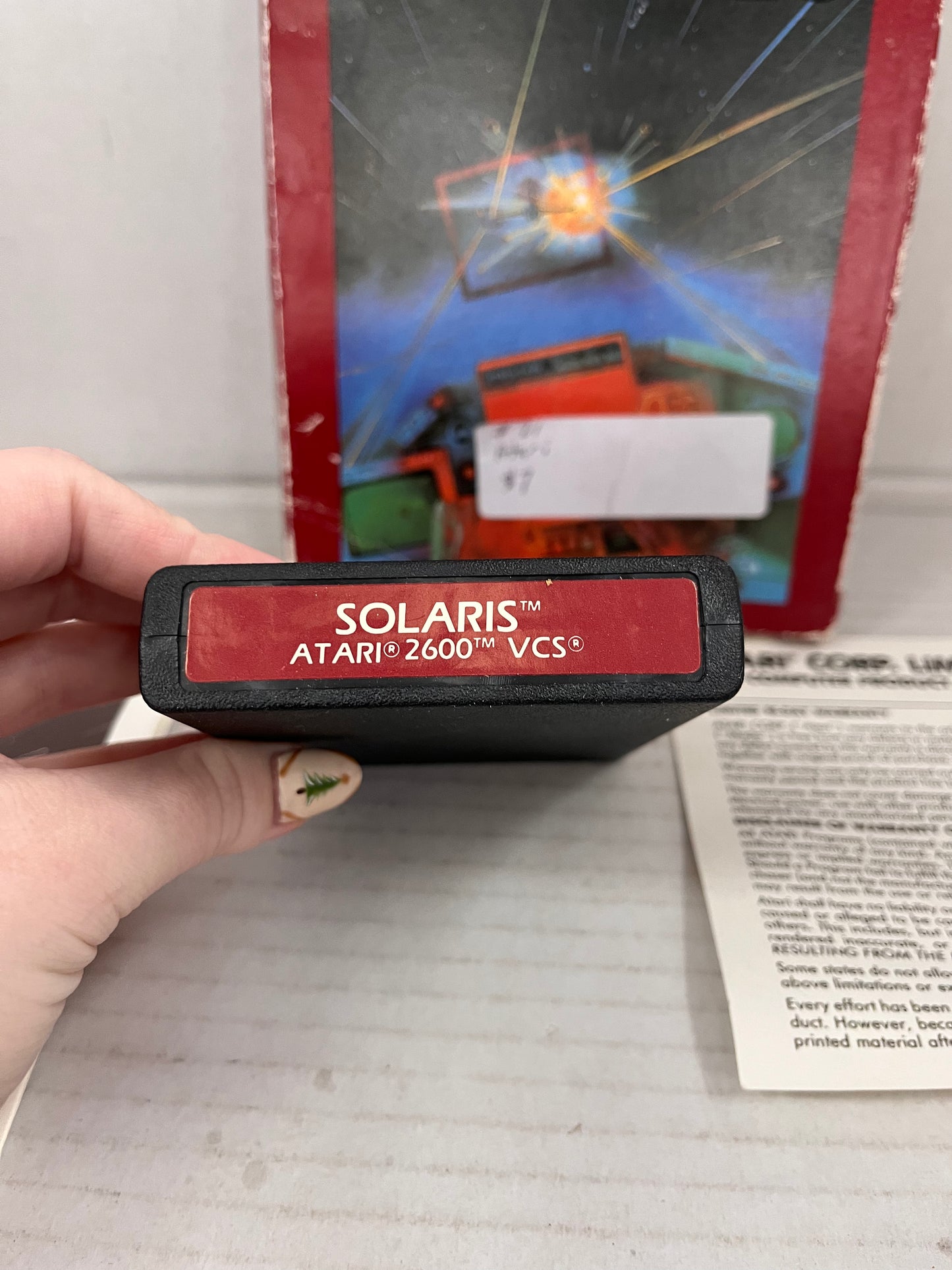 Atari 2600 Solaris With Box Manual and Game 1988 CX26136 Open