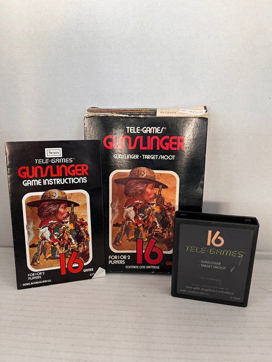Gunslinger (Atari 2600) Complete CIB Box, Manual and Game Cartridge