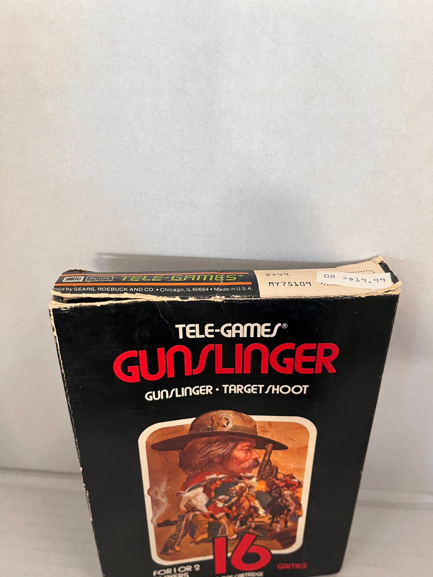 Gunslinger (Atari 2600) Complete CIB Box, Manual and Game Cartridge
