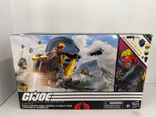 G.I. JOE Classified Tele-Viper & Cobra Flight Pod (Trubble Bubble) Box Damage