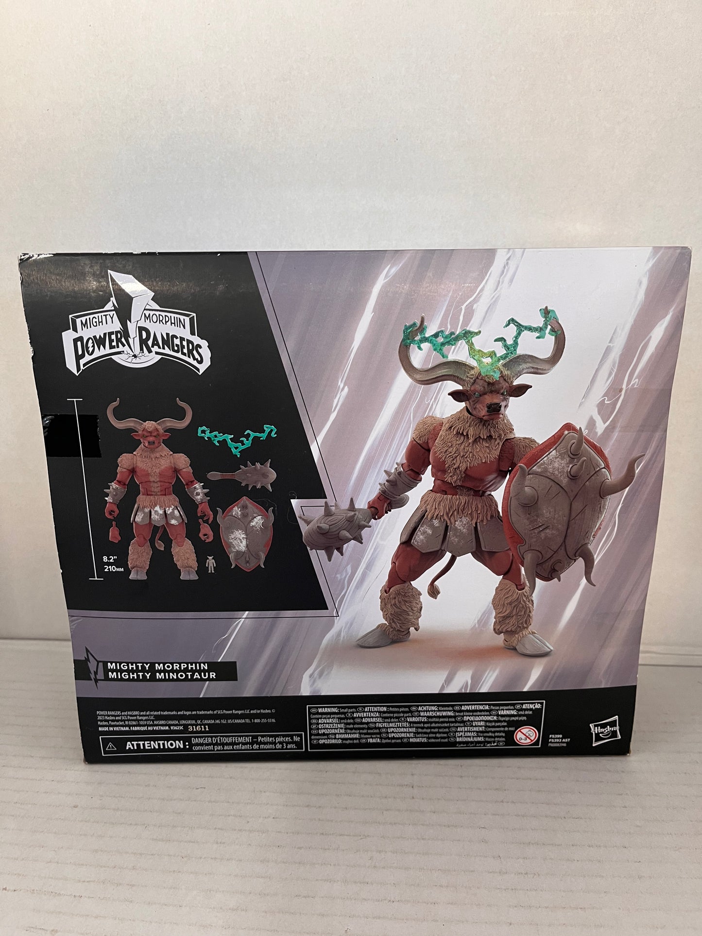 Mighty Morphin Mighty Minotaur 8" Toy Figure Power Rangers Lightning Collection