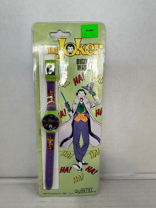 Vintage The Joker Digital Wrist Watch DC Comics Quintel 1989