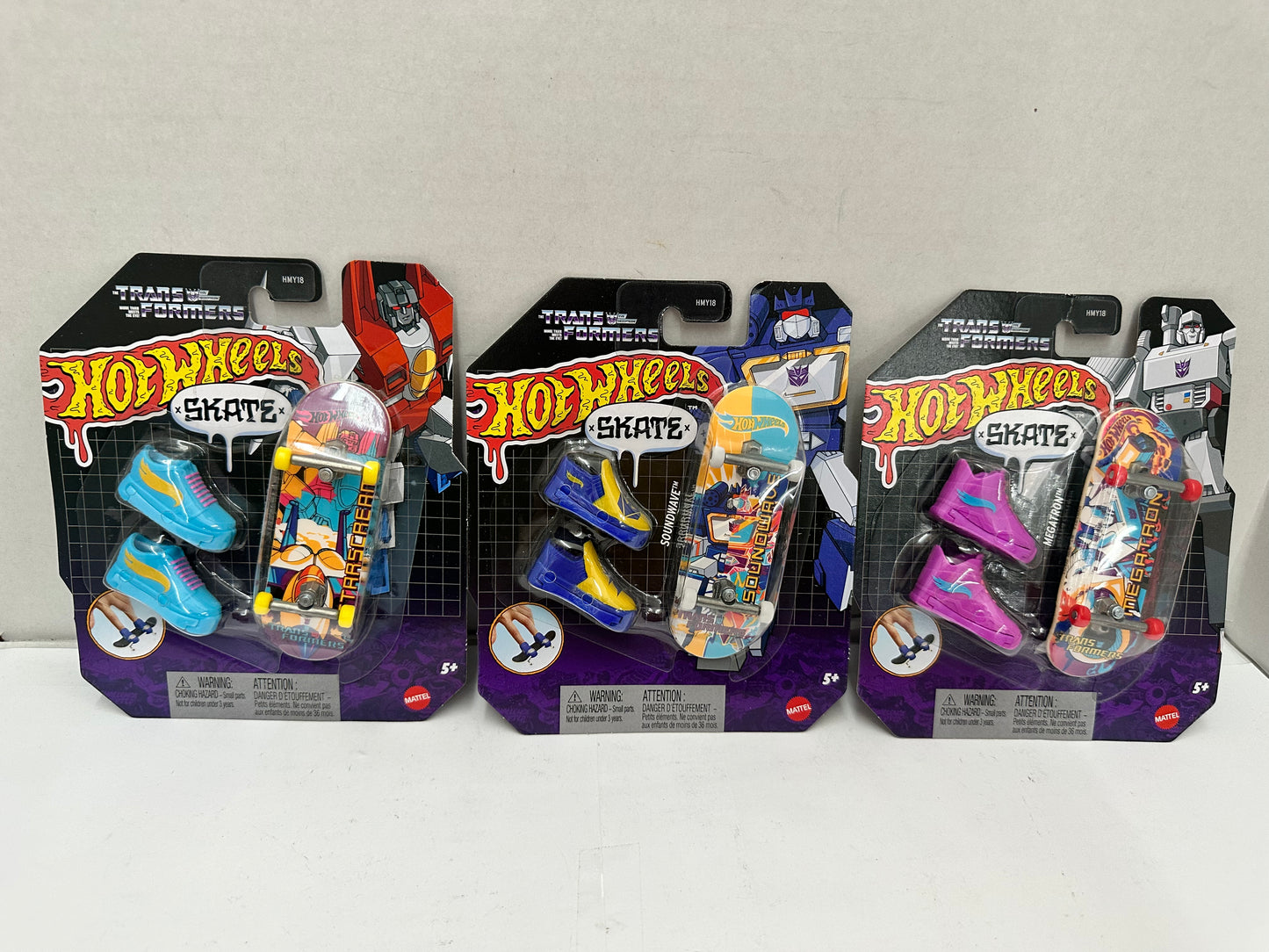 Hot Wheels Skate - TRANSFORMERS - Complete Set Of 5