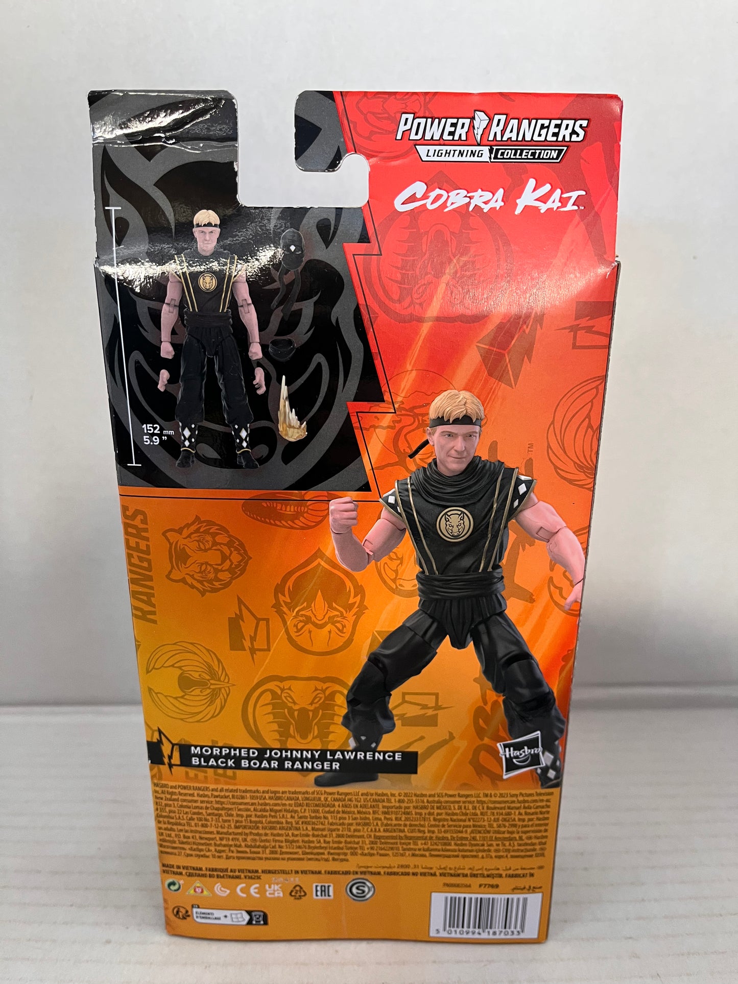 Power Rangers X Cobra Kai Morphed Johnny Lawrence Black Boar Ranger