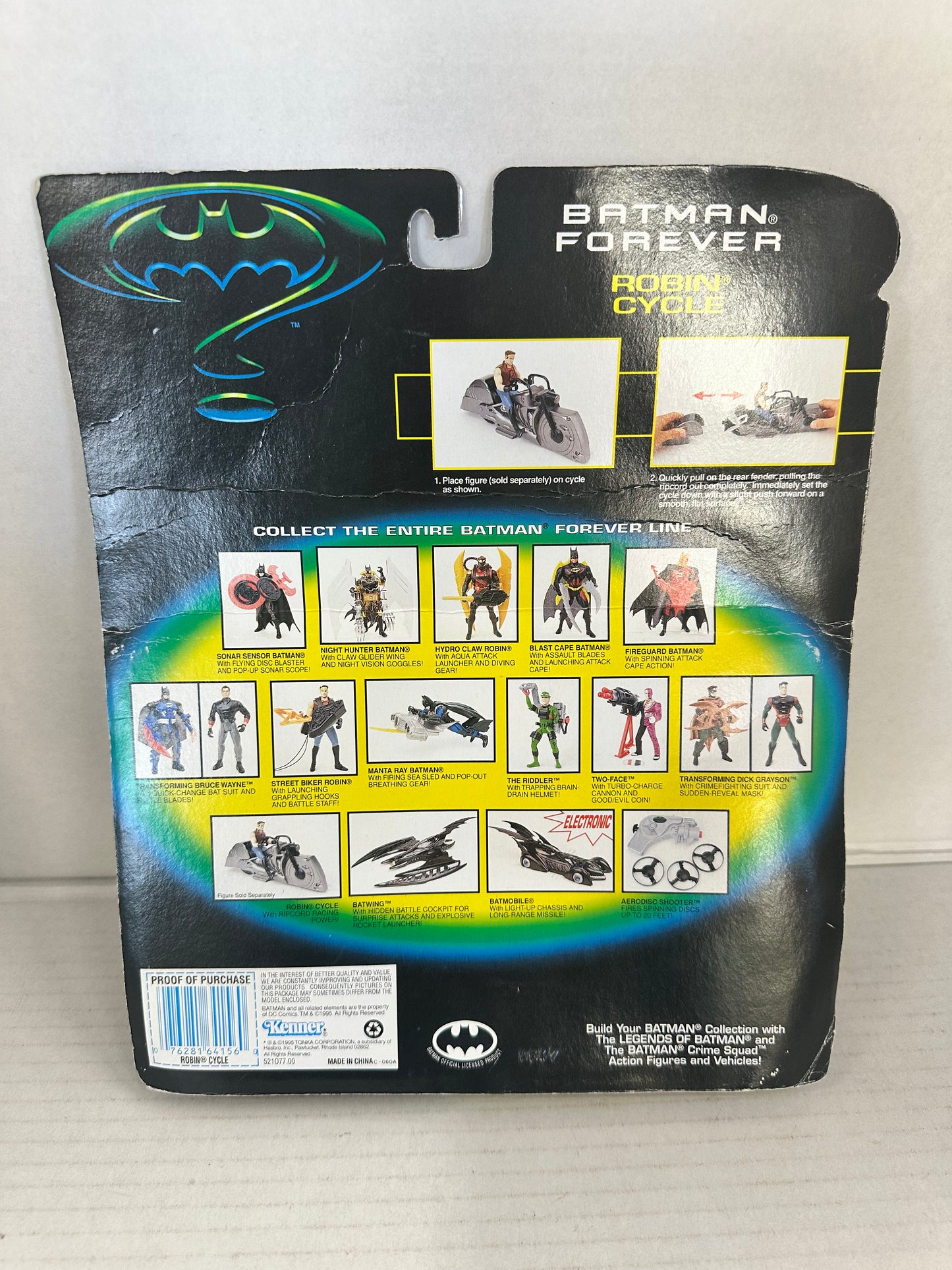 Batman Forever 1995 Robin Cycle w/ Ripcord Racing Kenner