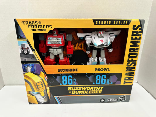 Transformers Studio Series The Movie 86 Ironhide & Prowl Buzzworthy Bumblebee
