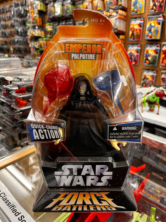 Star Wars Force Battlers 8" DARTH SIDIOUS EMPEROR PALPATINE New Lightsaber 2005