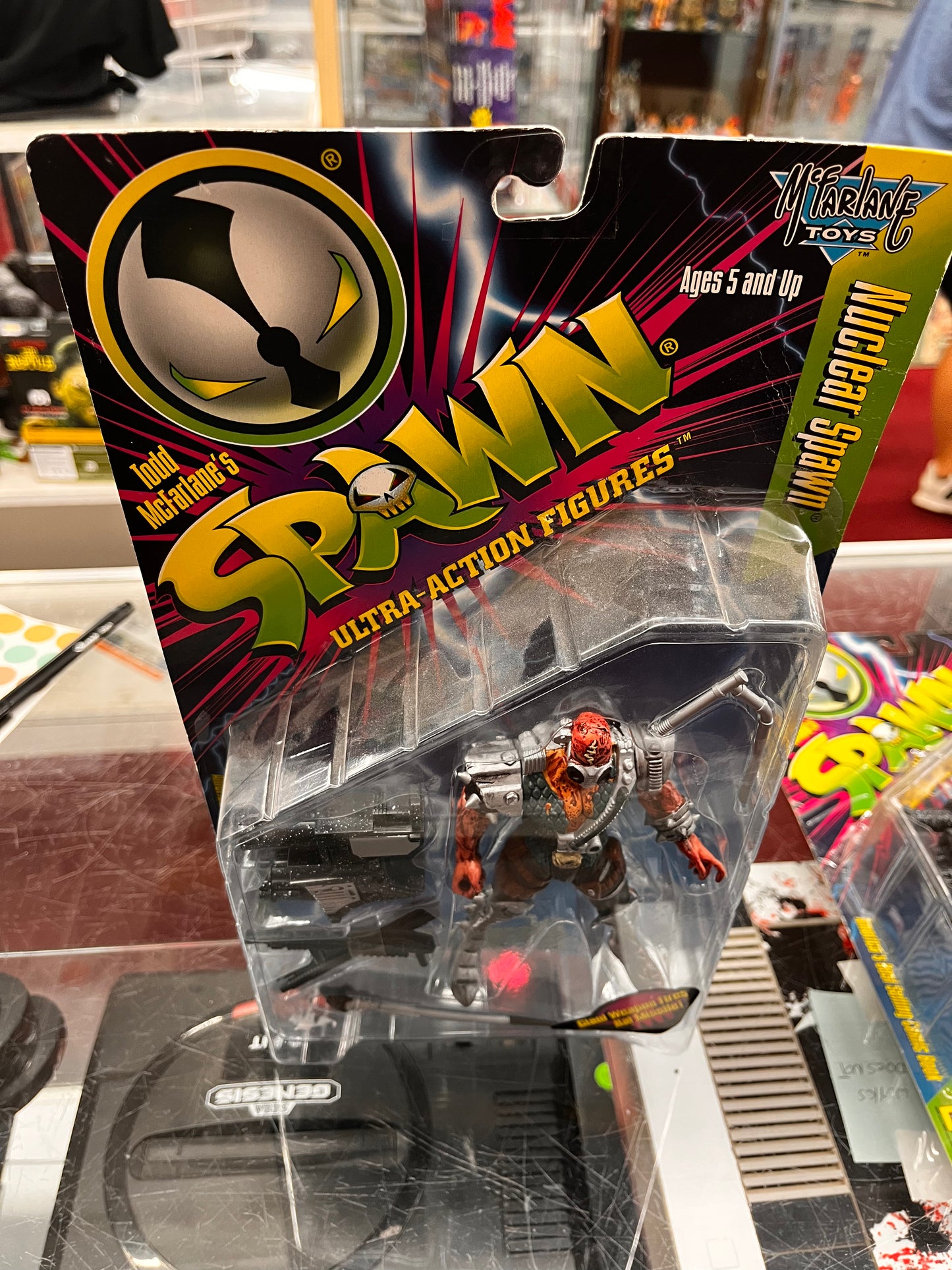 McFarlane Toys Spawn Series 5 Nuclear Spawn With Giant Weapon Red Action Figure