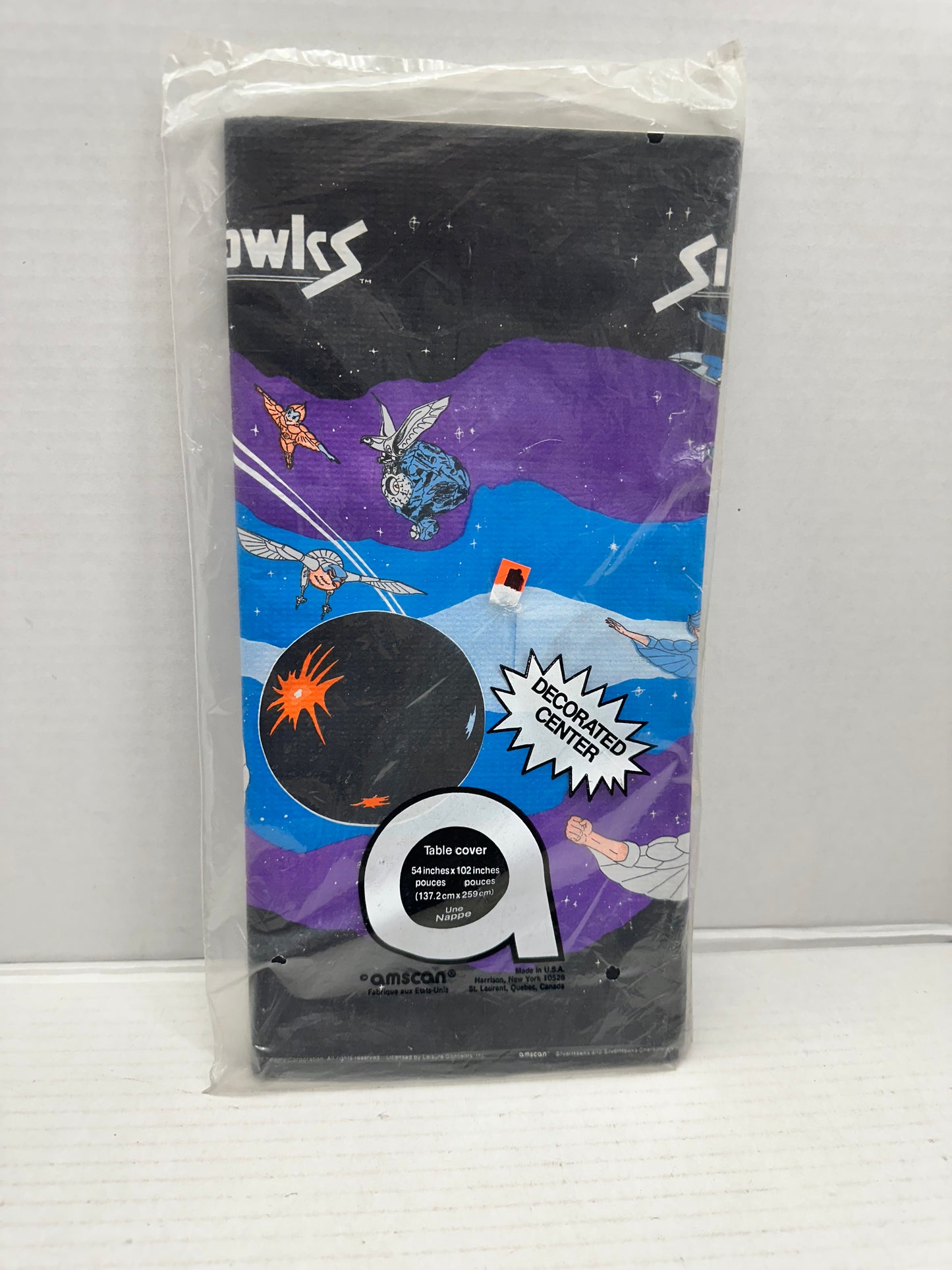 Silverhawks Animated Series Cartoon Table Cover Cloth New Sealed