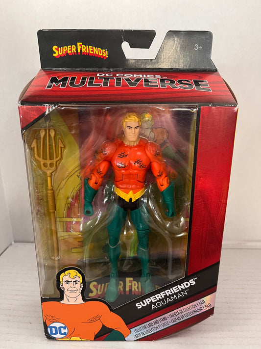 Mattel DC Comics Multiverse SuperFriends Aquaman 6" Action Figure Collector Card