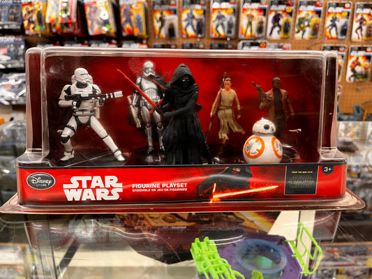 NEW | Disney Store STAR WARS THE FORCE AWAKENS Toy FIGURES SET BB8 Rey Kylo Ren