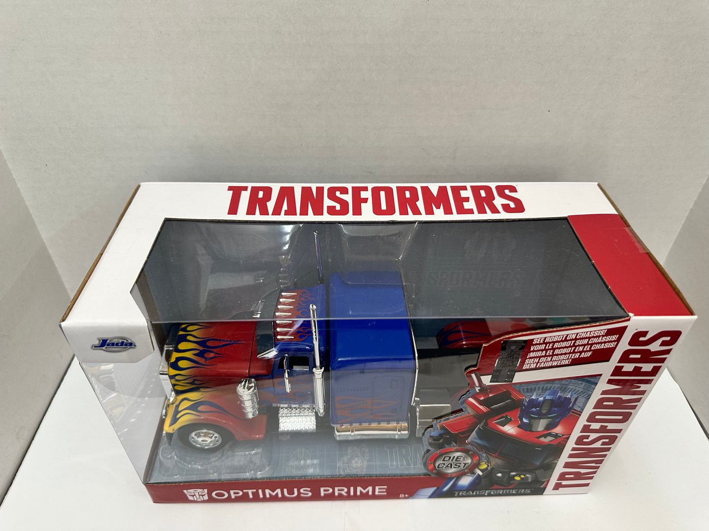 Optimus Prime Truck with Robot on Chassis from Transformers Hollywood Rides