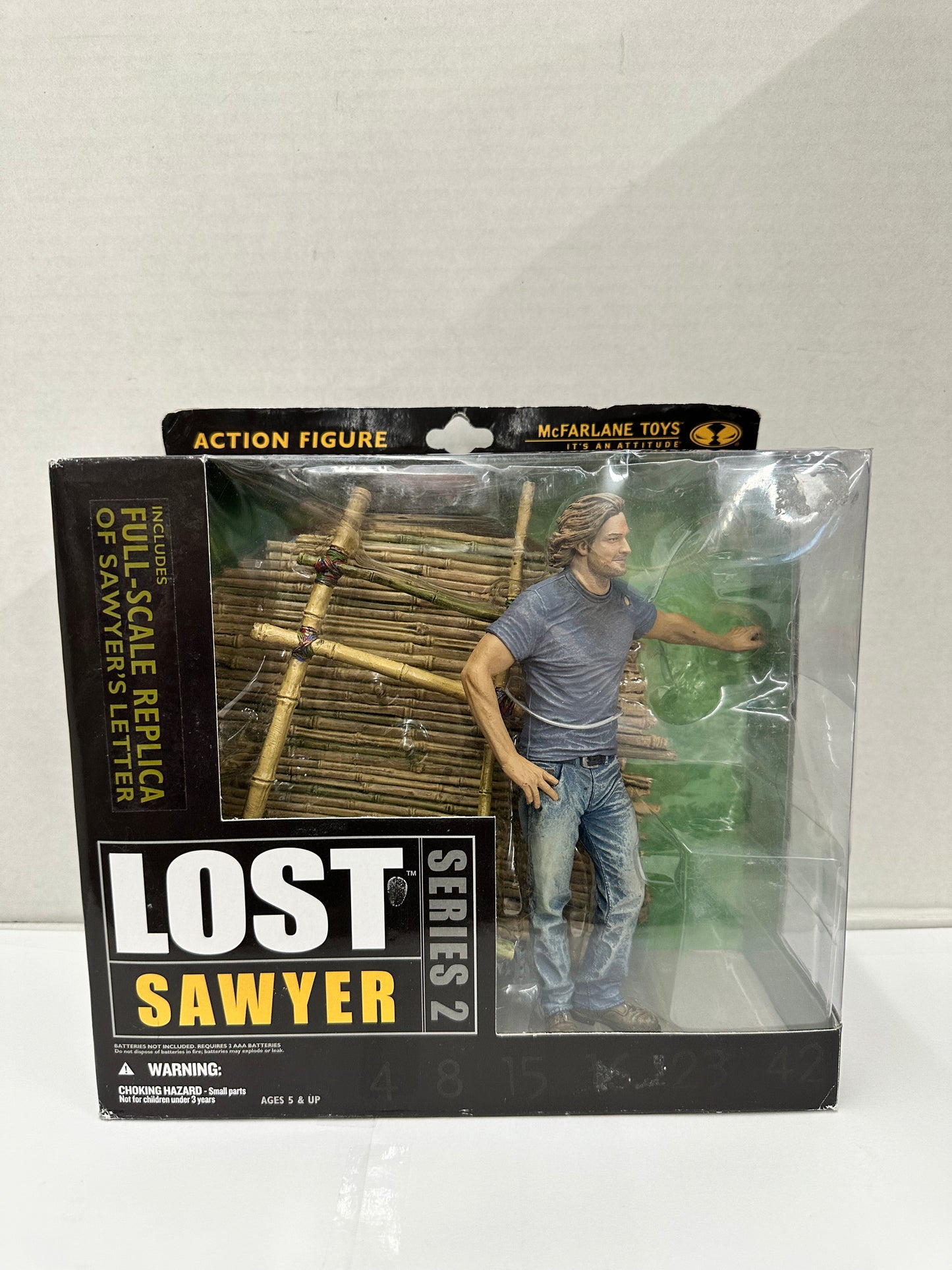 McFarlane LOST Series 2 Sawyer Action Figure Sealed w/ Letter TV Show 2006