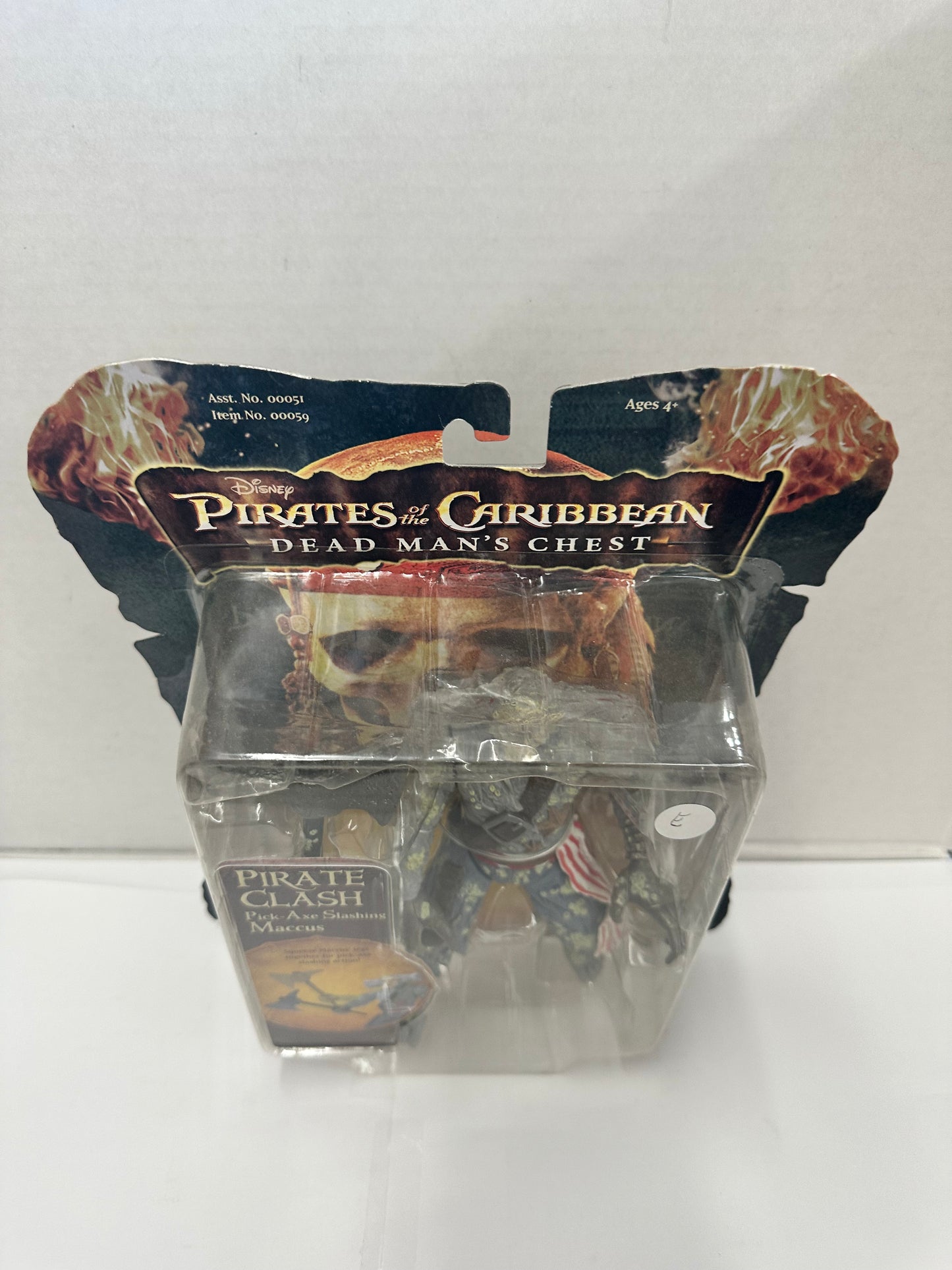 Pirates of The Caribbean Dead Mans Chest Pirate Clash Maccus 7" Disney 2006