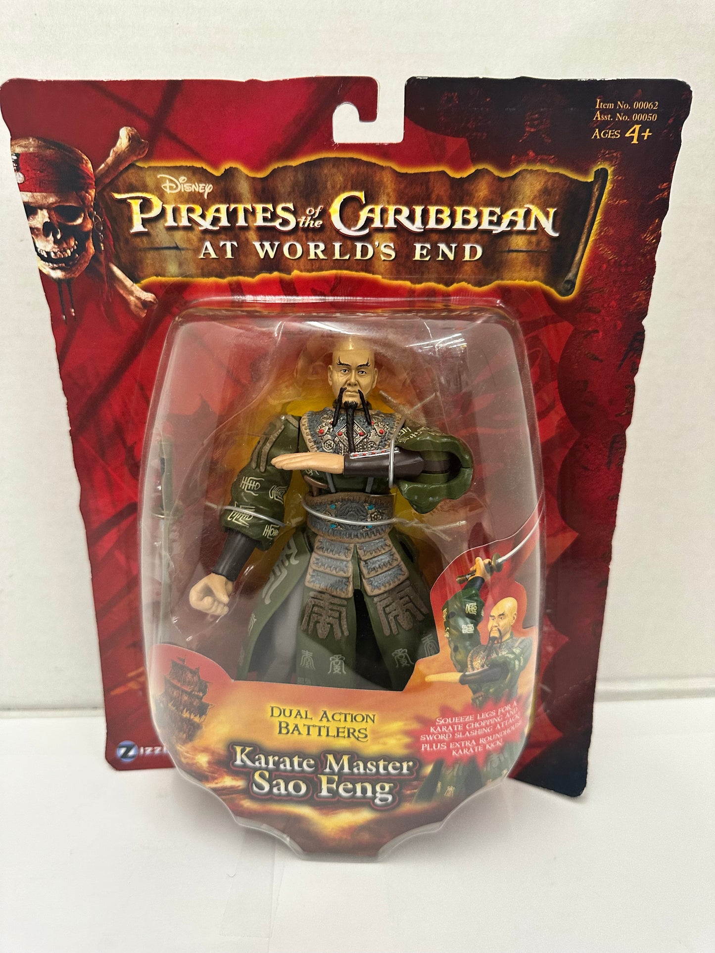 Pirates of the Caribbean At World's End Deluxe Captain Sao Feng 3.75" Zizzle
