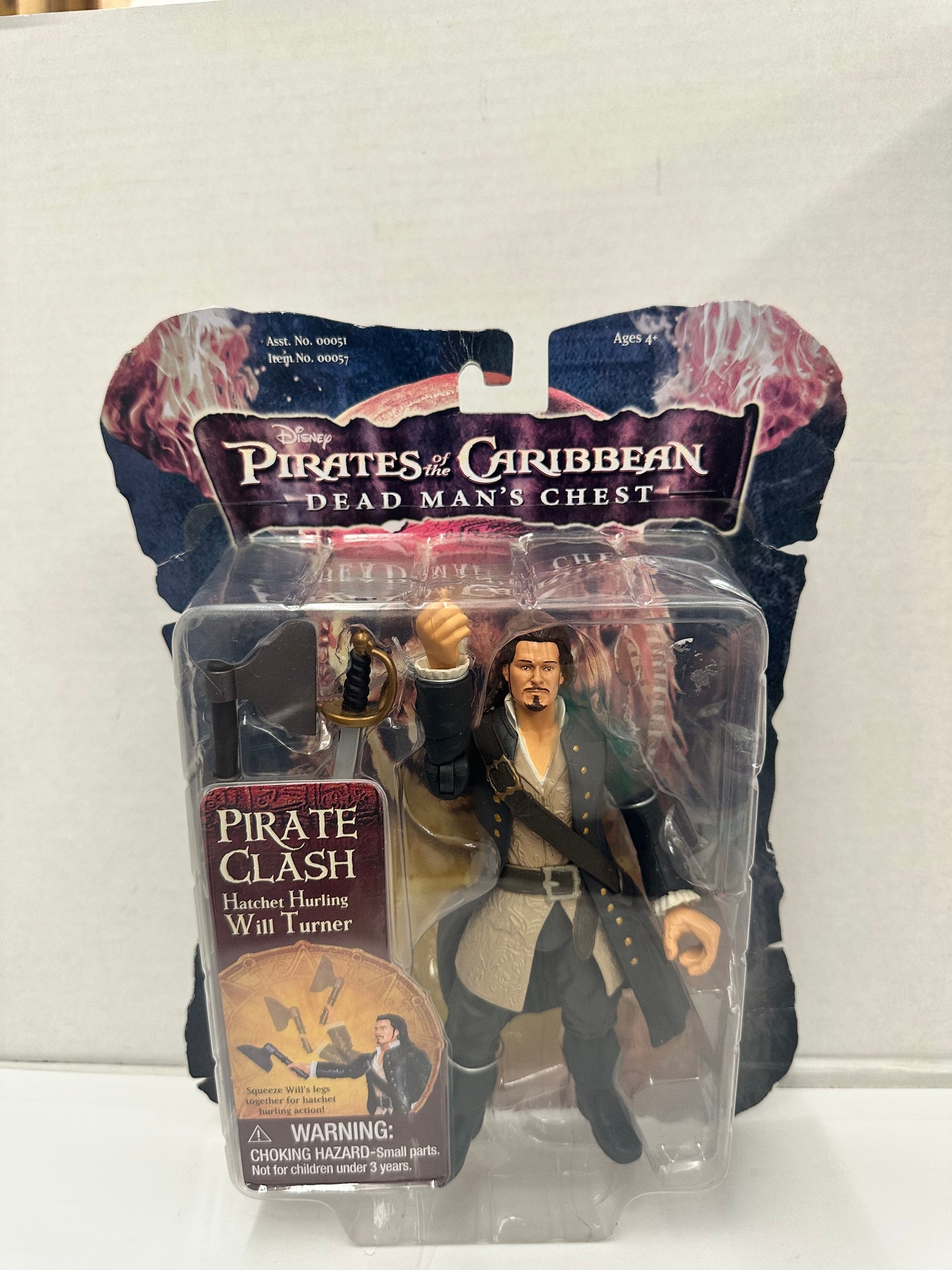 Zizzle Pirates Caribbean Dead Man's Chest Hatchet Hurling Will Turner NEW