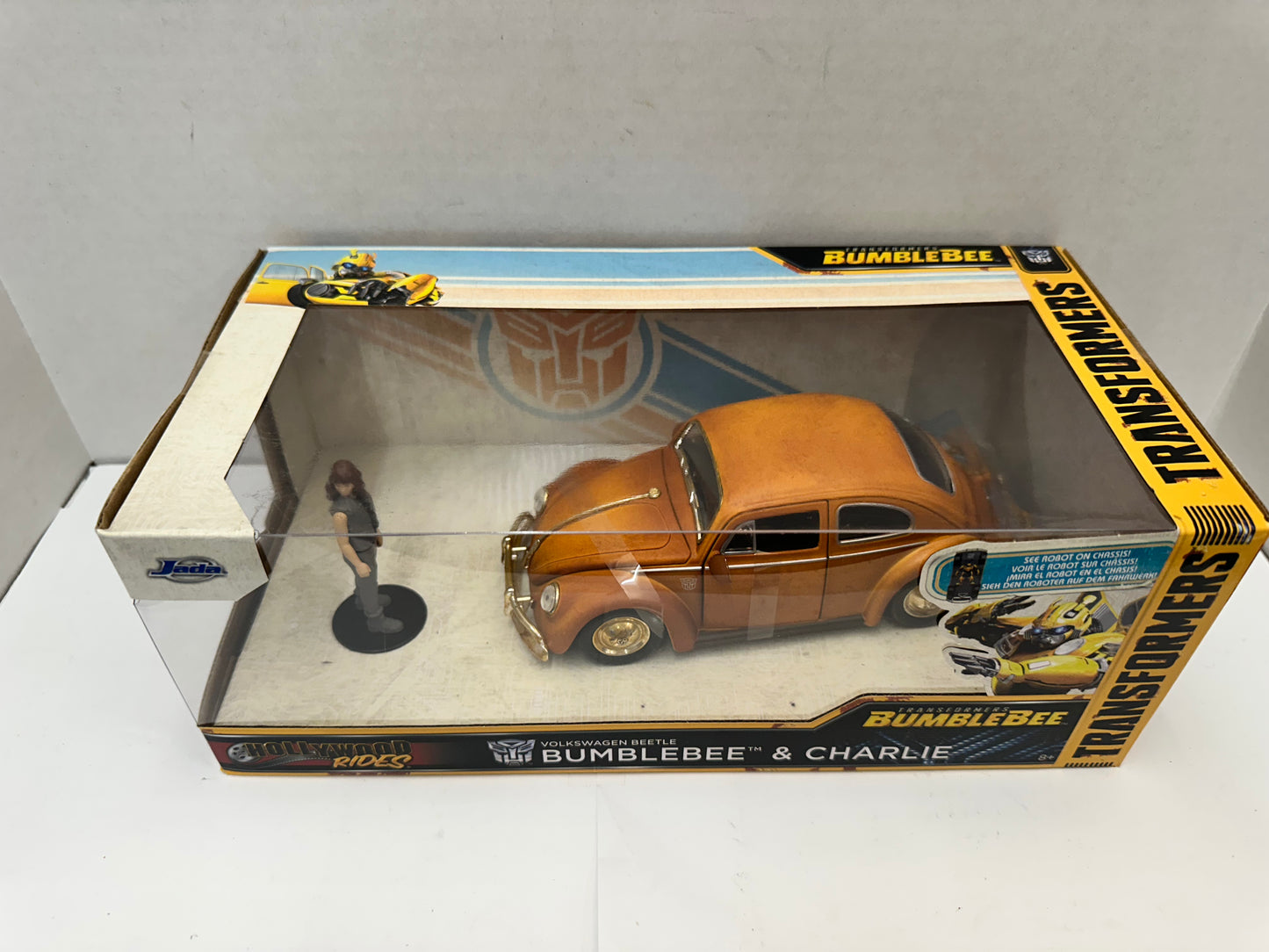 JADA HOLLLYWOOD RIDES VOLKSWAGEN VW BEETLE  BUMBLEBEE  & CHARLIE TRANSFORMERS